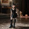 Halloween Child Witch Costume For Kids Children Halloween Cosplay Dress With Lace And Butterfly Bow