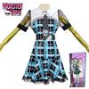 Monster Cosplay Franky Stein Dress Girl Costume Outfit Christmas Party Women Dress Up Clothes Halloween Zombie Girl Disfraz Suit