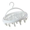 Round Drying Rack Clothes Hanger Plastic Round Laundry Hanger with Clips for Socks Underwear White