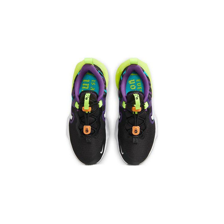 Nike Běžecké boty Flow PS Černá Tealová Mlhovina Volt Dětské Tenisky Bílé DZ4489-001