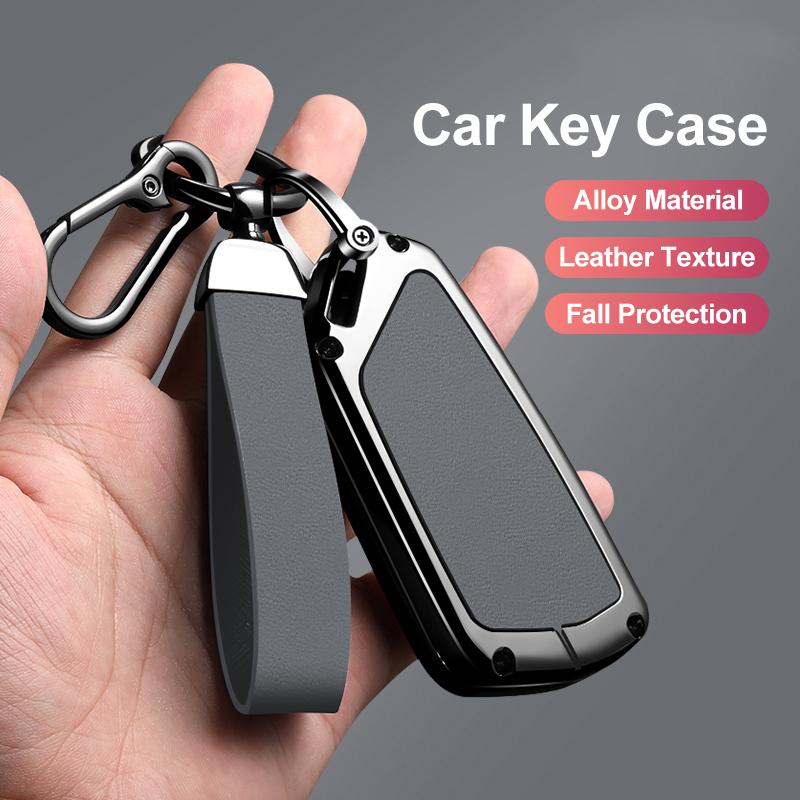 Zinc Alloy Car Key Cover For Volkswagen Golf 8 Mk8 Id.3 Id.4 Id.6 Cupra Skoda Octavia A8 Seat Leon Mk4 Formentor Tarraco Keyring
