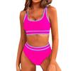 New sports split swimsuit women's sexy solid color bikini swimsuit