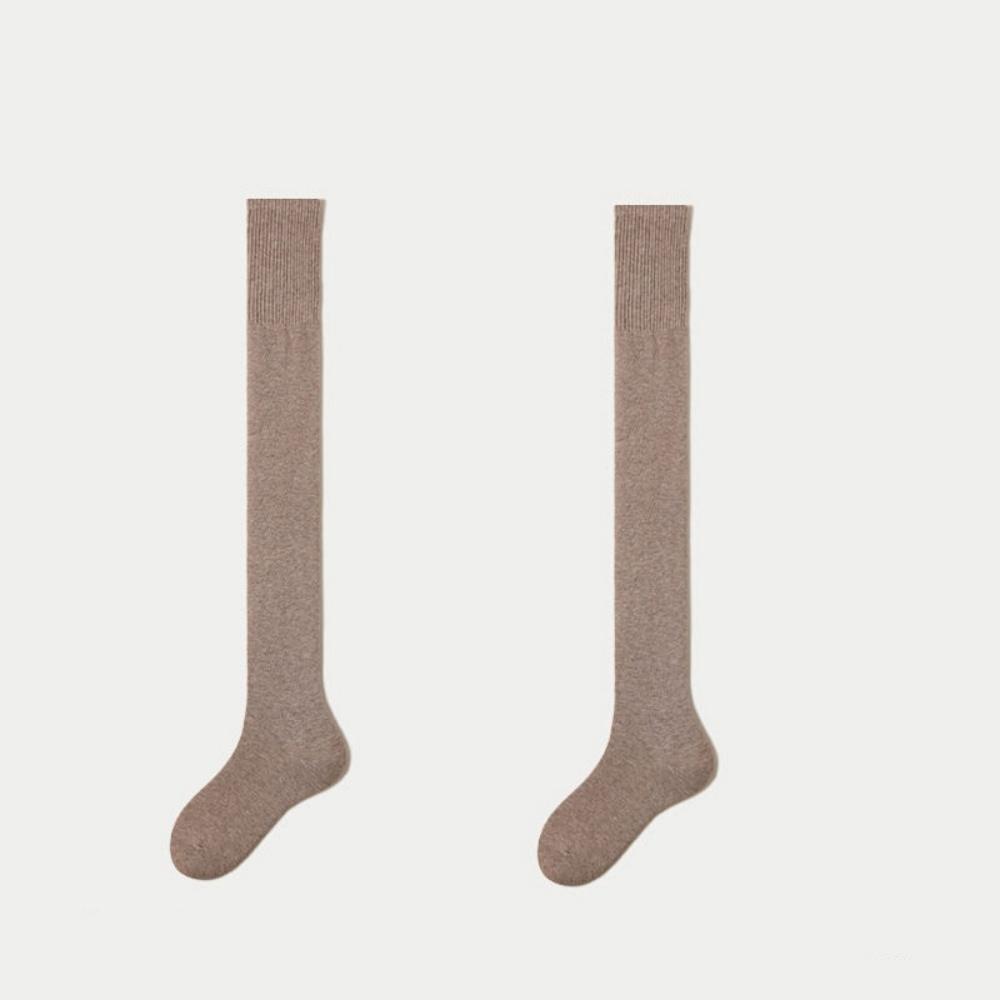 Überkniesocken Schlankmachende Oberschenkelhohe Strümpfe Elastische Lange Strümpfe Einfarbige Jk-Strümpfe Für Zuhause Winter Outdoor