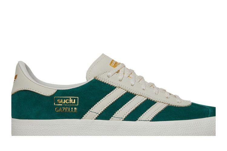Scarpe da Ginnastica da Uomo adidas Gazelle ADV Mark Suciu Verde Collegiate/Bianco Gesso/Bianco Gesso