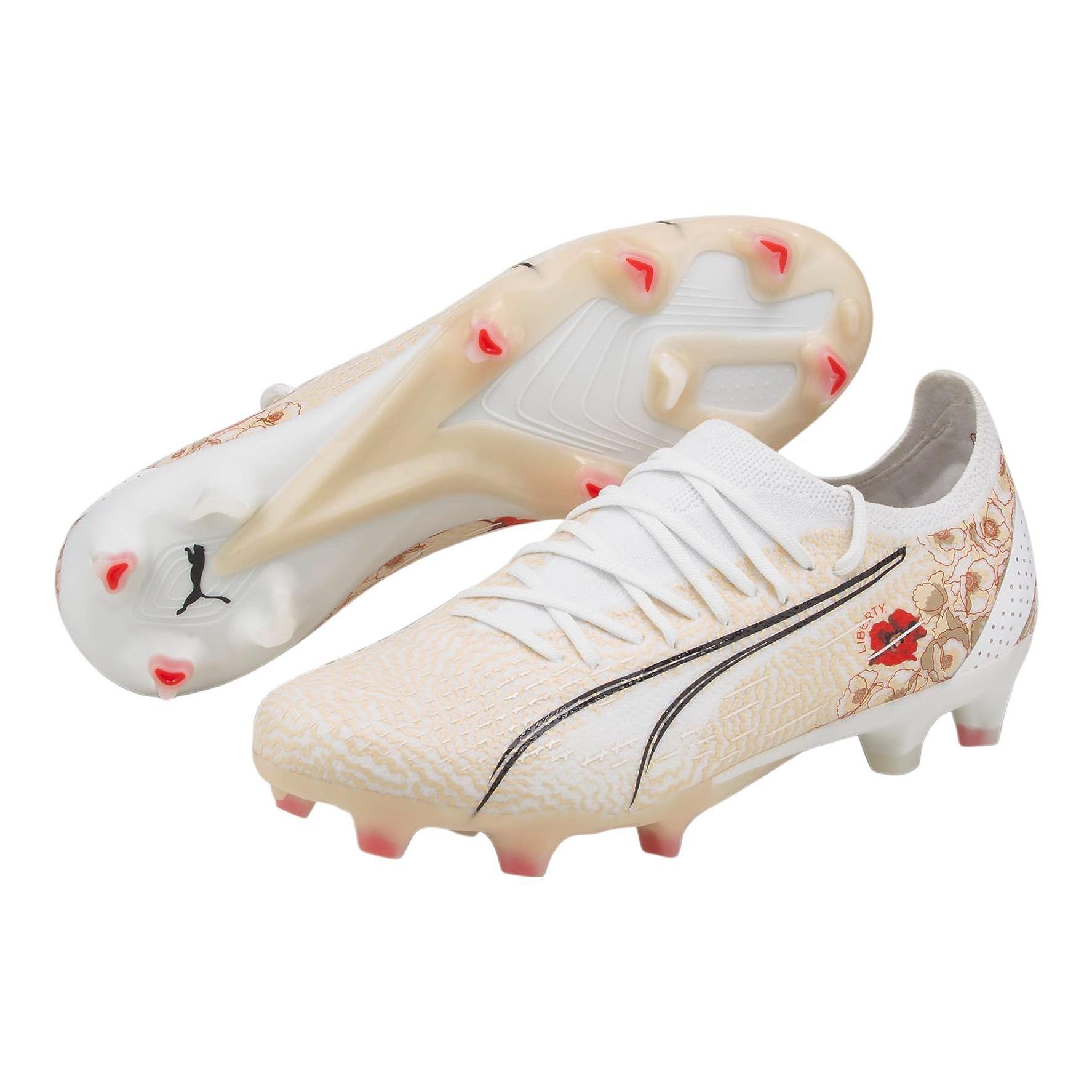 Liberty Of London x Puma Ultra FG AG Цветочные Женские Кроссовки Белый Черный Sun-Kiss — фото 3