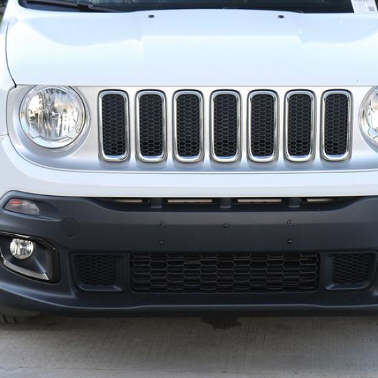 Front Fog Light Lamp Frame Decor Trim For Jeep Renegade 2016-2017 2018 Black ABS