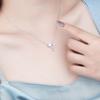 Hult Rhinestone Dobbelt Stjerne Halskæde Kvinder Kraveben Kæde Designfølelse Til Kæreste Fest Smykker Valentinsdag Gave