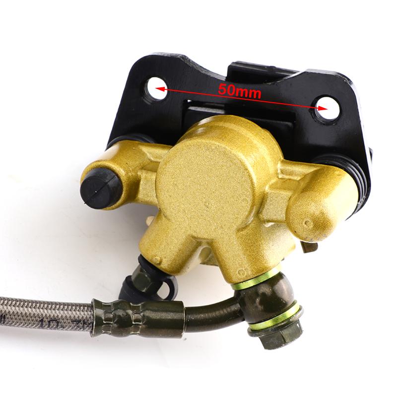 Front/Rear Disc Brake Master Cylinder Hydraulic Caliper Assembly for 50cc 70cc 90cc 110cc 125cc ATV Buggy Quad Bike Accessories