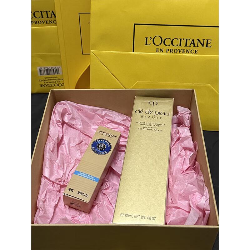 L Occitane Shea Butter Hand Cream & CPB Cleansing Foam Gift Set