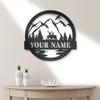 Unique Custom Metal Deer Wall Art Hunting Lodge Decor Animal Antler Home Gift