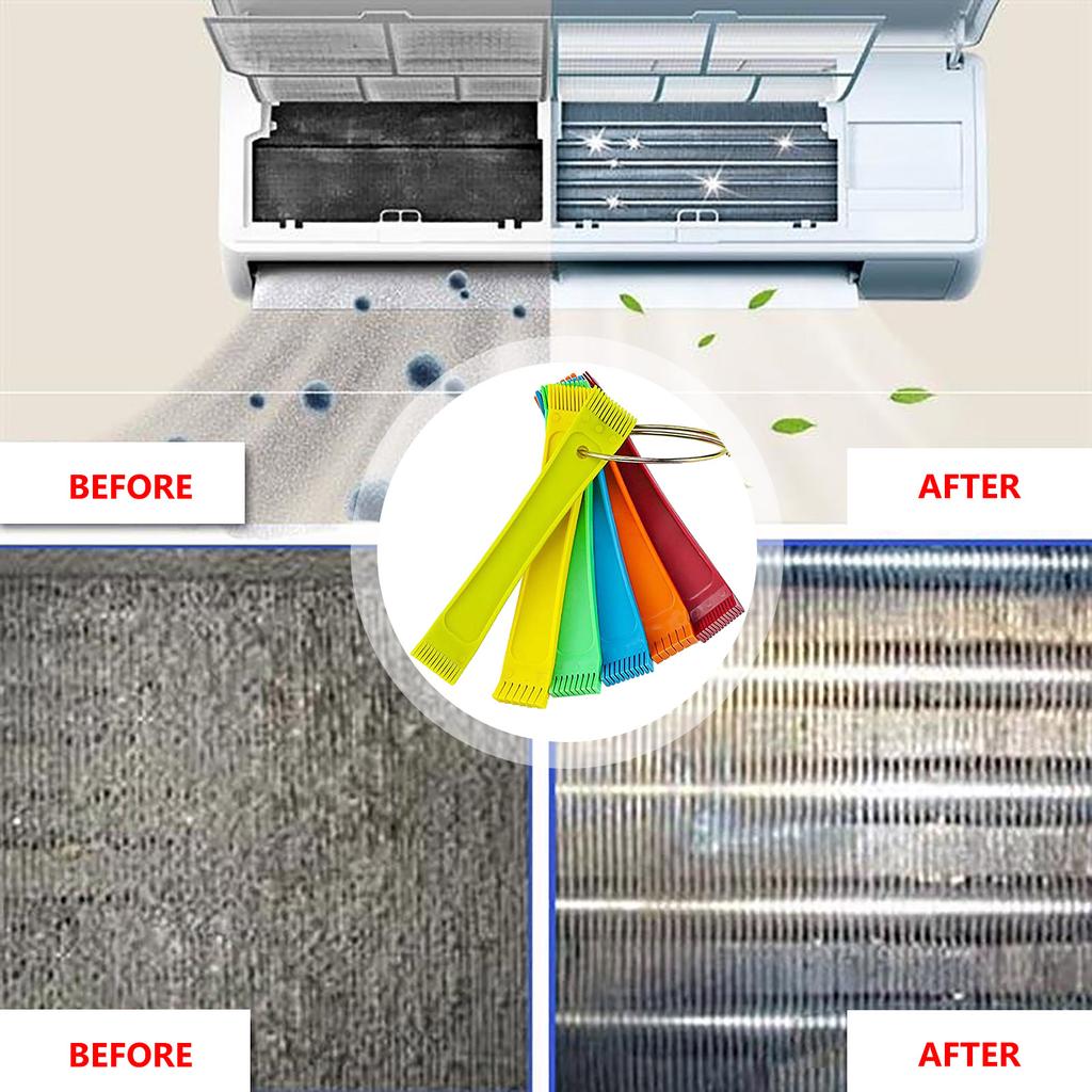 Air Conditioner Fin Comb Condenser Fin Comb Condenser Plastic Clean Tool For Straighten Evaporator Condenser Coils Radiator