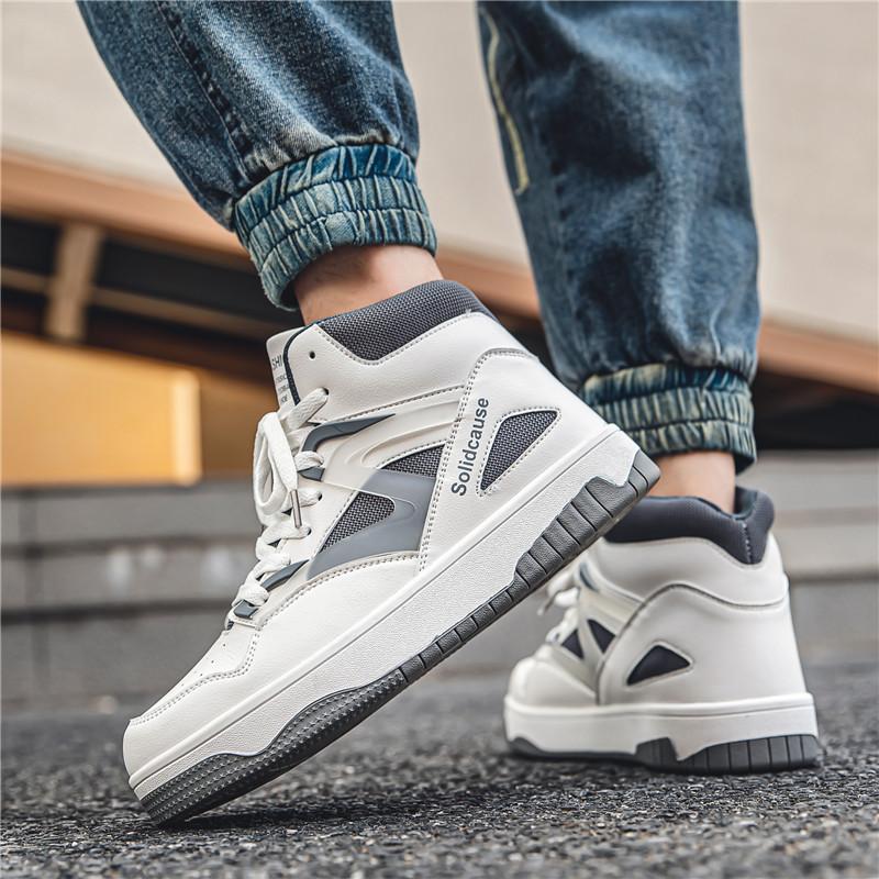 Man High-top Basketball Shoes Men's Sneakers Anti-skid Breathable Outdoor Sports Basketball Shoes Men Vulcanize Shoes for Men