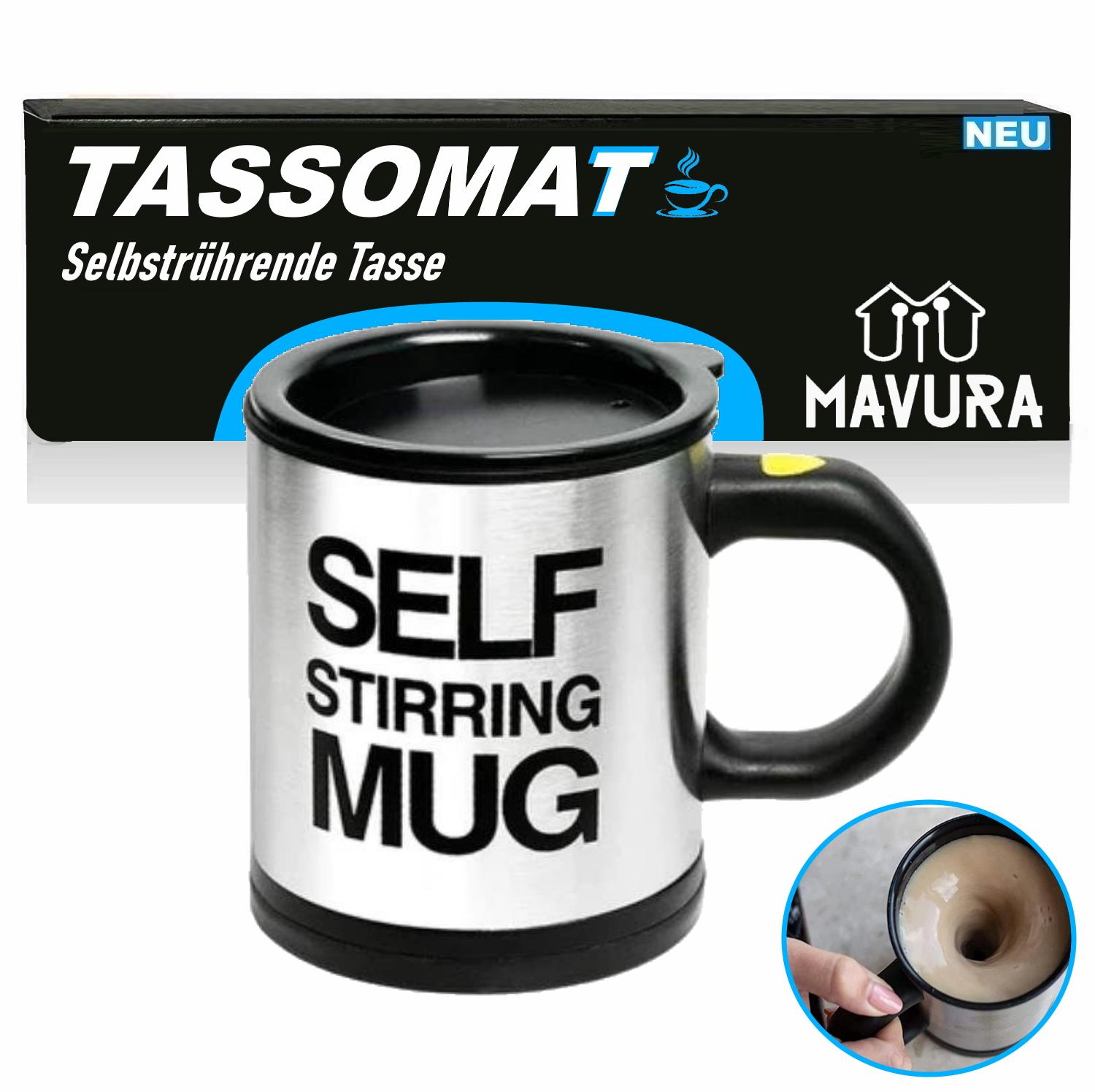 

TASSOMAT Self-Stirring Cup Self-Stirring Stainless Steel Cup Coffee Mug