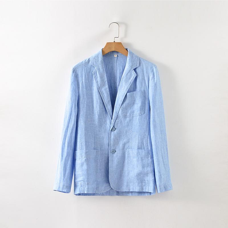 2025 Men's Slim Casual Linen Jacket E030