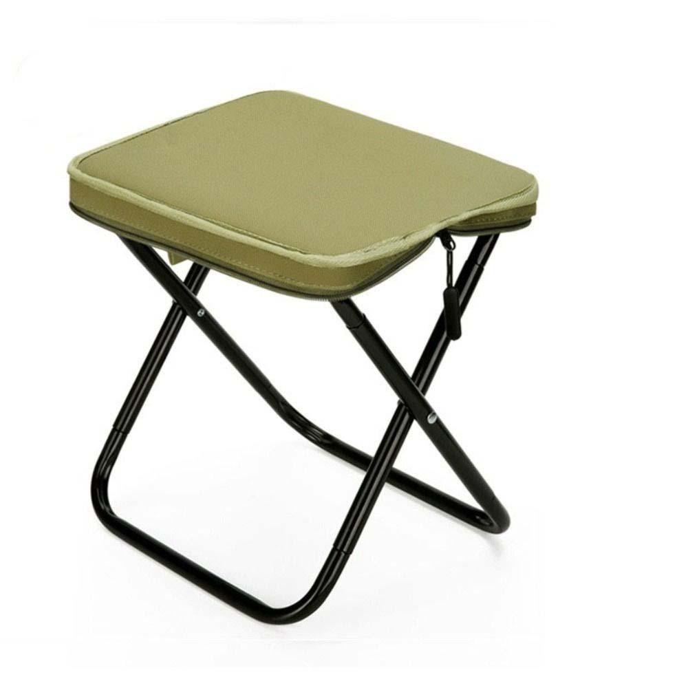 Solid Color Portable Zipper Campstool Ultra-light Outdoor Picnic Bench Compact Camp Chair  Hiking