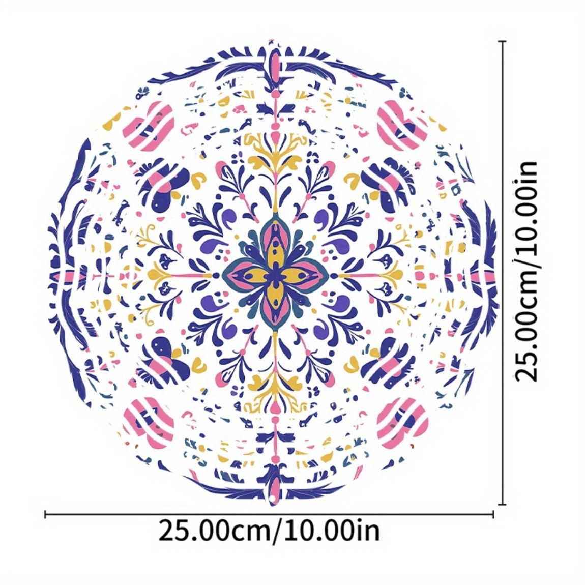 

Ethnic Floral Metal Wind Spinner 10 Inch Outdoor Wind Chime for Garden Thanksgiving Christmas Decor Natural Wind Powered Ornament 01A