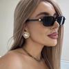 4pcs Small Square Frame Sunglasses Female Minimalist Style Colorful Eyeglasses Rivet Design Sunshade UV400 Protective Glasses