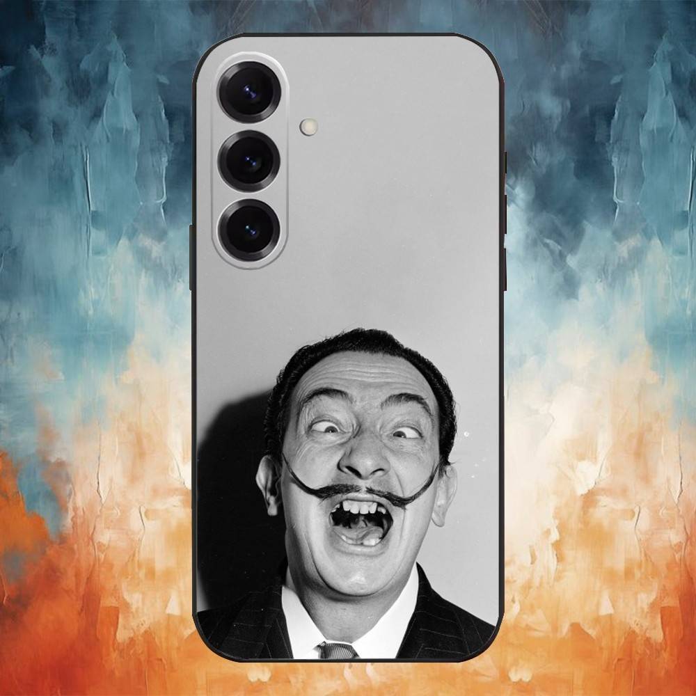 Salvador Dali Art Phone Case For Samsung GalaxyA13,21s,22,31,32,52,53,71,72,73,Soft Black Cover Samsung a73 5g