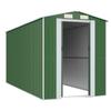 Vidaxl Garden Shed, Green, 192X440X223 Cm, Galvanized Steel