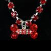 Bone Heart Pendant Rhinestone Necklace Collar for Puppy Pet
