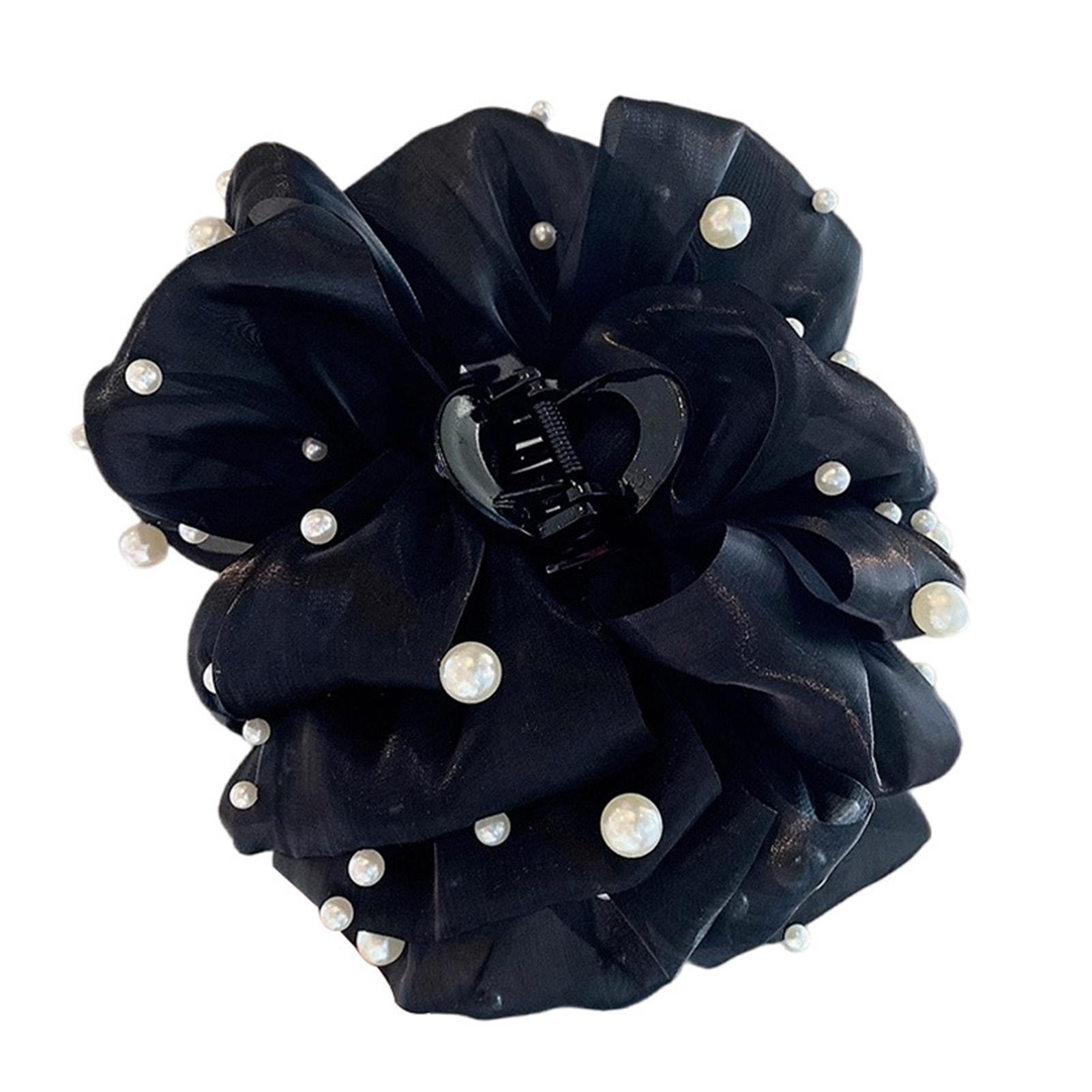 

Новая заколка-краб для волос для женщин большая жемчужная жемчужная с бантом из марли акулий зажим элегантная изысканная заколка для волос для прически аксессуары для волос для девочек