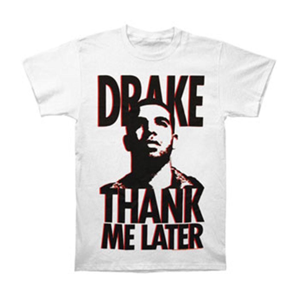 Men s Drake Thank Me Later White T-shirt Large White S
