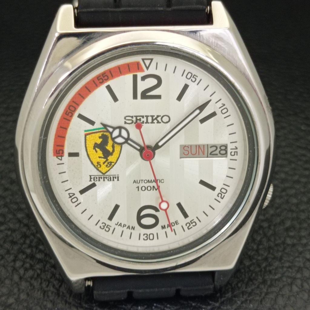 Seiko AUTOMATIC VINTAGE JAPAN 7009A MENS FERRARI DIAL WATCH A700510-5 R203-a700510