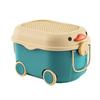 Children's Cartoon Storage Box with Wheels - Large Capacity Organizer for Toys, Clothes, and Snacks