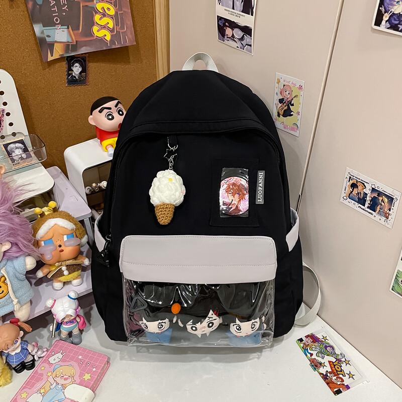 Fashion Two-Tone Student Backpack