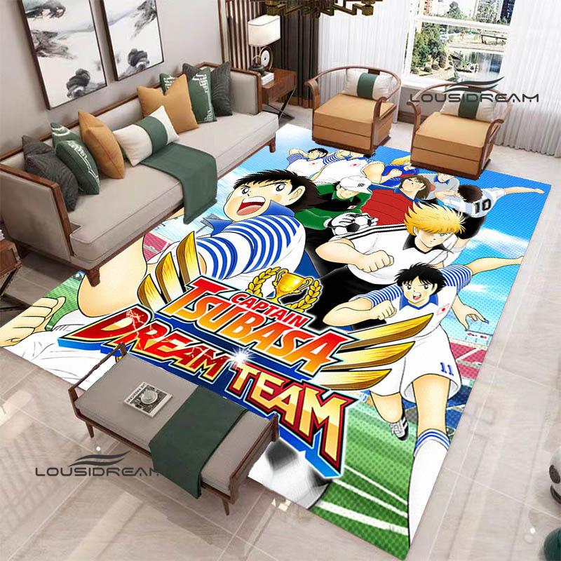 2026 Captain Tsubasa Cartoon Carpet Living Room Bedroom Carpet Balcony Bathroom Non-slip Door Mat Photography Props Birthday Gift