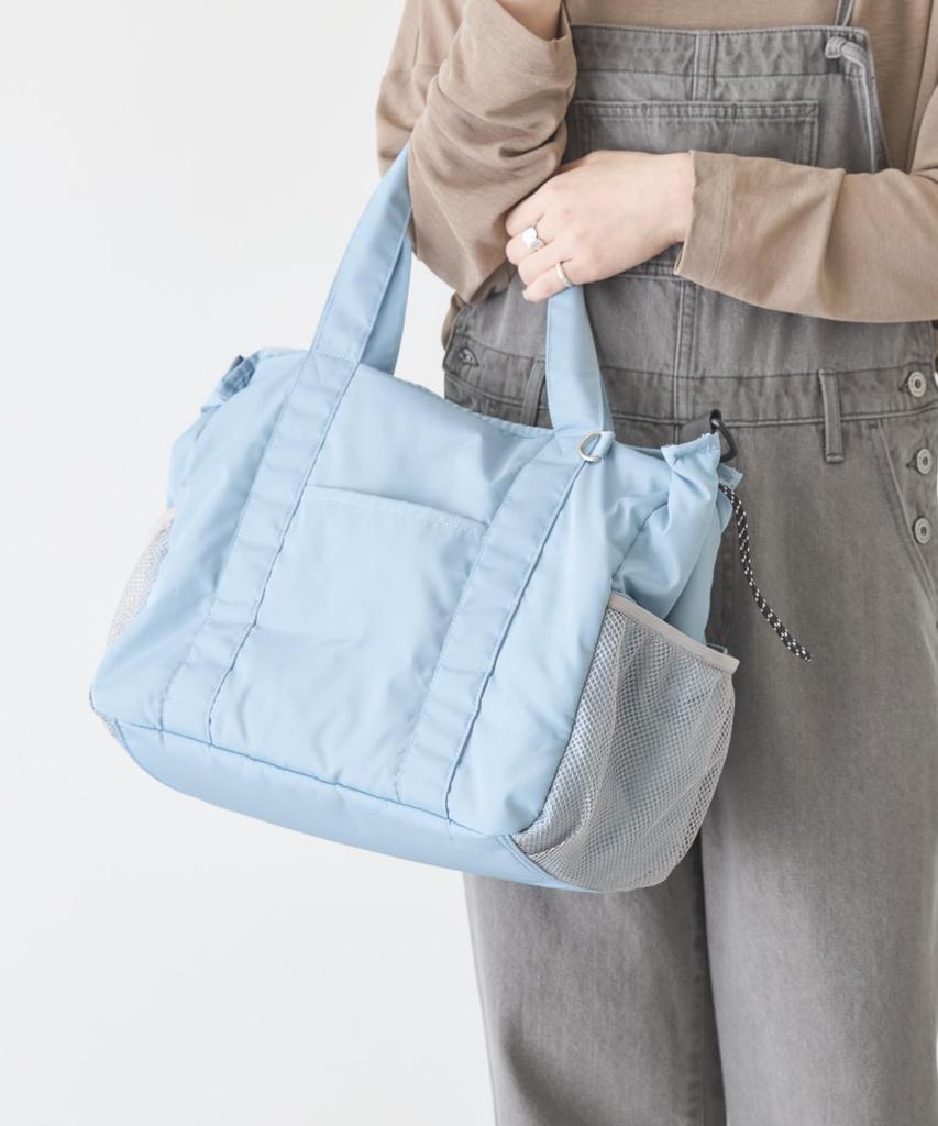 Tote Bag Bag Sax Blue F 2-Piece SetMultifunctional Mother's