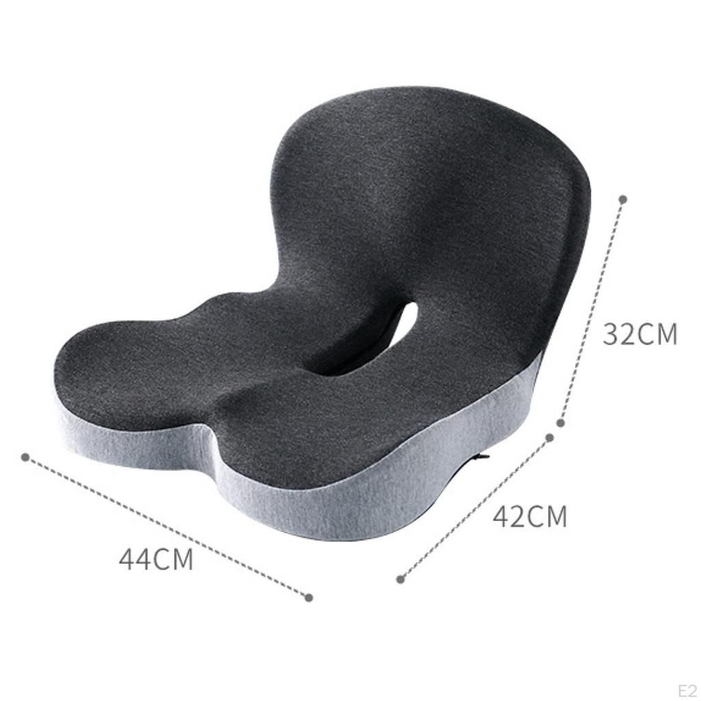 Memory Foam Seat Cushion Back Non Slip Practical Multifunctional Chair Pad Waist