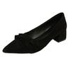 Vintage Suede Lace Skirt Pointed Head Shallow Mouth Single Shoes Female with Skirt Fairy Style Commuting Versatile Mary Jane Evening Shoes