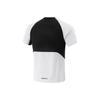 Li Ning Running Series Round Neck Pullover Slim Fit Color Block Comfortable Versatile Letter Print Short Sleeve T-Shirt Men Tops ATSV097-1