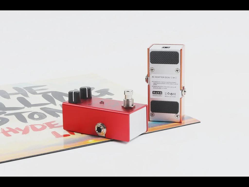 Compact Electric Guitar Effects Pedal: 10 Effects Including EQ, Distortion, Overdrive, Fuzz, Chorus, Simulation & Delay.