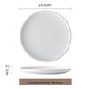Elegancki ceramiczny talerz obiadowy w stylu japońskim