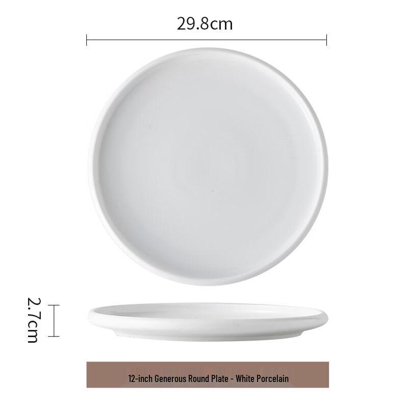 Elegant Japanese Style Ceramic Dinner Plate