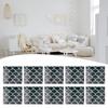 10PCS Mosaic Tile Wall Sticker Kitchen Tile Sticker Bathroom Mosaic Wall Sticker Self Adhesive Home Decor 15*15cm TV Wall Decor