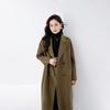 Fanzhen Women's 2024 Autumn/Winter 100% Wool Mid-Length Coat