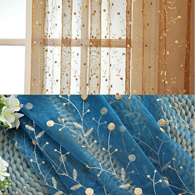 Paravan de fereastră de balcon Perdeau de fereastră Perdeau de fereastră brodat Tijă de perdea de dormitor