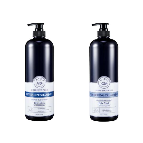Dr.SEED Super Seed Bomb Shampoo, Treatment, Body Wash 500ml, 1000ml (Bebe Musk, Midnight Rose) (30 Options)