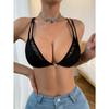 Women S Sexy Backless Push Up Bra Cross Thin Strap Underwear