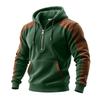 Men's Corduroy Hoodie Casual Long Sleeve Sweatshirt for Fall and Winter