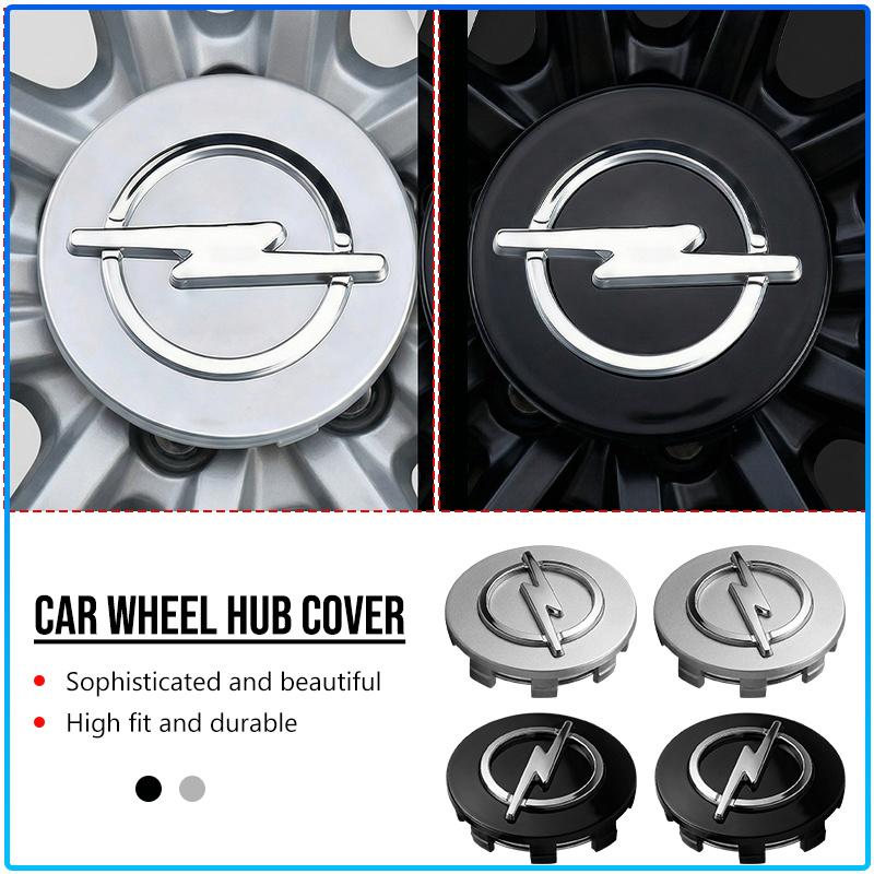 For Opel Crosa D Astra H Insignia Astra J Zafira B Mokkaastra Vivaro Astra G 4Pcs 56mm Car Wheel Center Caps Hub Cap Covers Emblem