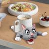 Creative 3D Printed Cat Coasters Funny Panicked Cat Cup Pad Cup Holder Office Desktop Home Decoration Ornament