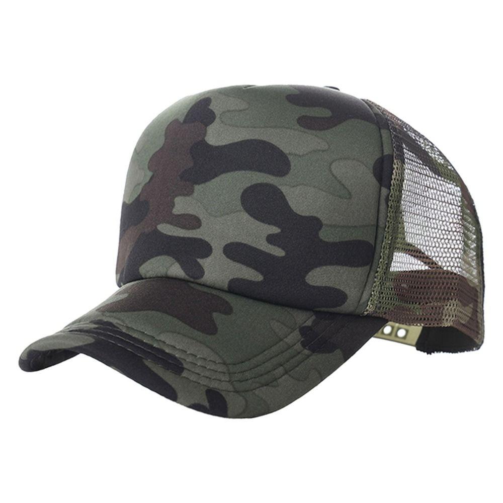 

Breathable Baseball Cap Sun Protection Trucker Cap Casual Driver Cap Summer D