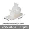 10Pcs Plastic Wire Clamp Holders Self-Adhesive Cable Tie Mounts  Electronics Cord Organization