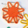 Sous-verre Style Nordique Tournesol Corde de Coton Sous-verre, Tapis Isolant Thermique Fait Main pour Tasse Antidérapante Table, Set de Table Pots Et Tasses Tissé