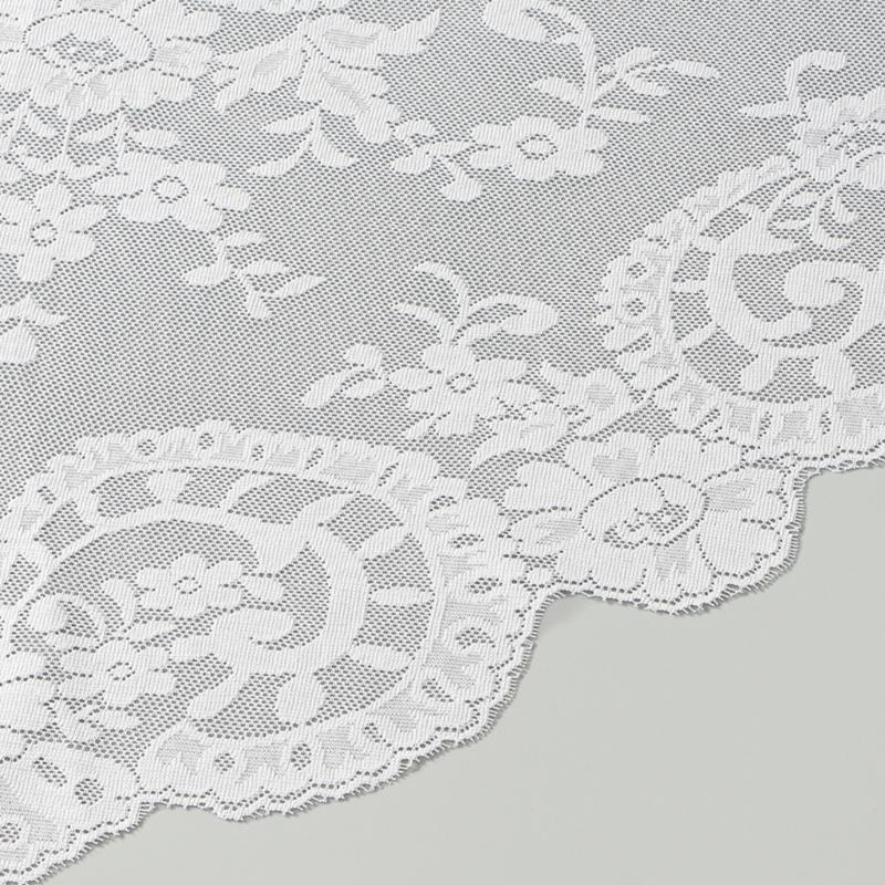 Floral Lace Edge Scarf Comfortable Head Cover Strong Polyester Material For Spiritual Moment Or Travel