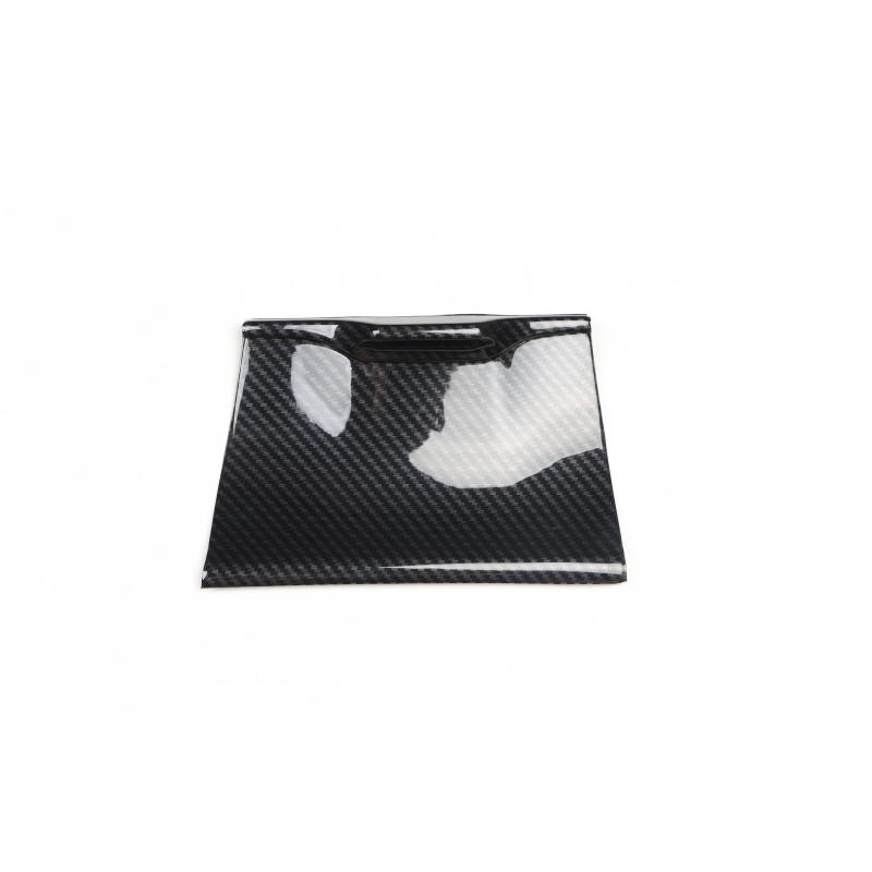 13-17model of CRIDER Rear Cup Holder with Carbon Fiber Pattern Black Navigation Panel Is Used for Car Interior Decoration